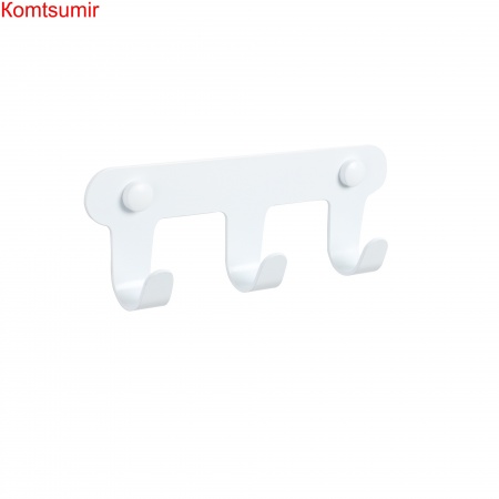 Планка 3 крючка Fixsen, FX-805W-3, белый