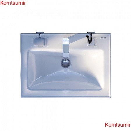 M85AWCC0652WG64 X-Joy, Раковина мебельная, керамическая, 65 см, встроенная, цвет: белый, глянец