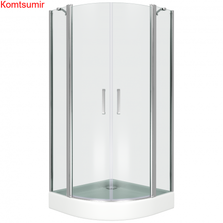 Душевой уголок поддон отдельно 100х100 угловой (четверть круга) Good Door Pandora R-100-C-CH ПД00076