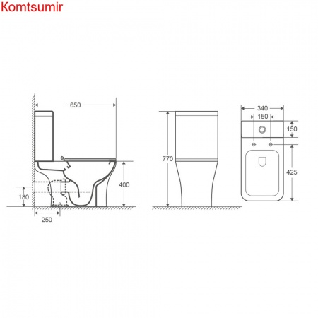 Унитаз напольный Azario FRETTA SQUARE 650х340х770 безободковый с бачком и сиденьем микролифт (AZ-1215 + AZ-1216) Унитаз напольный Azario FRETTA SQUARE 650х340х770 безободковый с бачком и сиденьем микролифт (AZ-1215 + AZ-1216)