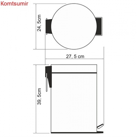 WasserKRAFT K-612 Ведро 12L