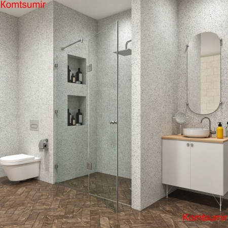 Душевая дверь с одной неподвижной частью 140х200 "GLASS" Распашная, фурнитура хром, прозрачное стекло 6 мм. Душевая дверь с одной неподвижной частью 140х200 "GLASS" Распашная, фурнитура хром, прозрачное стекло 6 мм.