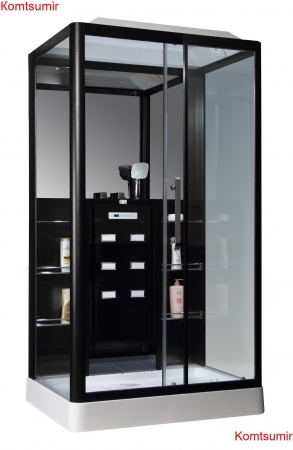Душевая кабина Loranto CS 129 3A R 90х150х215 см черная
