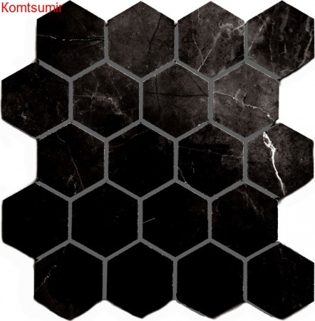 Мозаика Caramelle Mosaic Marrone oriente полированная гексагон