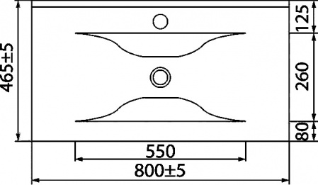 Мебельная раковина Iddis 0138000I28