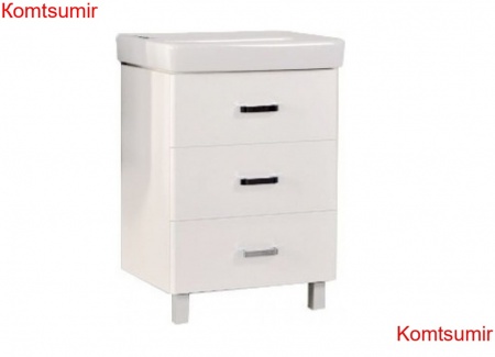 Тумба под раковину AQUATON Америна 70 М, белая (1A169001AM010)