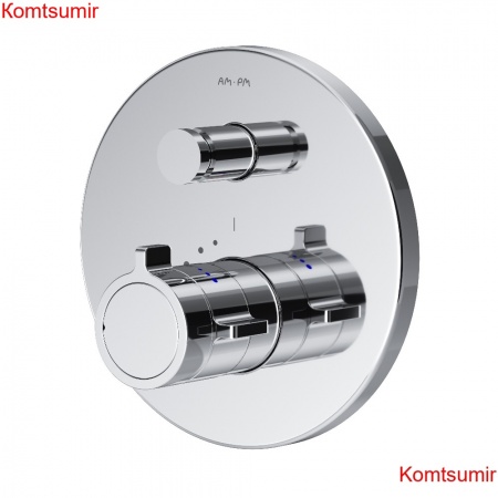 AM.PM F85A45600 X-Joy Смеситель встроенный с ТМС на 2 потребителя, хром