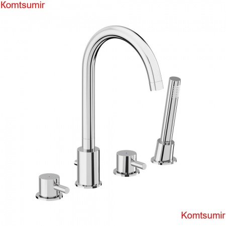 Damixa 360400000 Scandinavian Pure смеситель на борт ванны, четырёхсекционный, хром