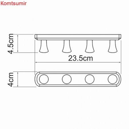 WasserKRAFT K-1094 Кронштейн настенный