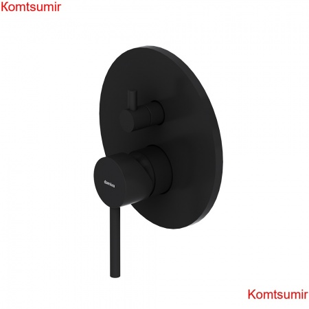 Damixa 367100300 Scandinavian Pure, встраиваемый смеситель для ванной - душа, чёрный