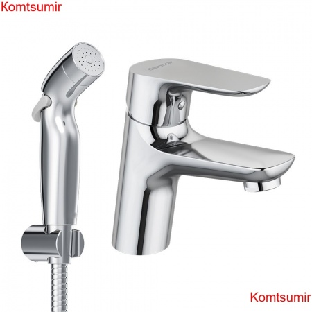 Damixa 770300001 Jupiter, смеситель для умывальника с гиг. душем, хром