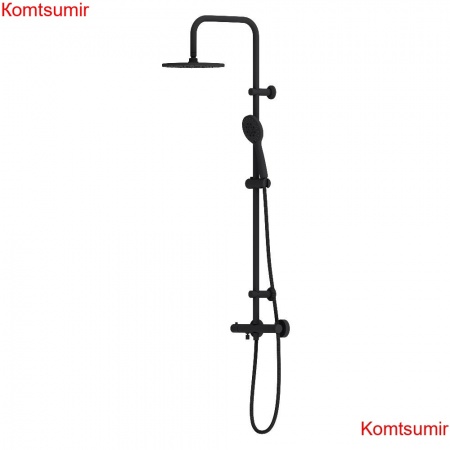 Dorff D0710522 New plus, Душевая система с термостатическимванно-душевым смесителем , черный Dorff D0710522 New plus, Душевая система с термостатическимванно-душевым смесителем , черный