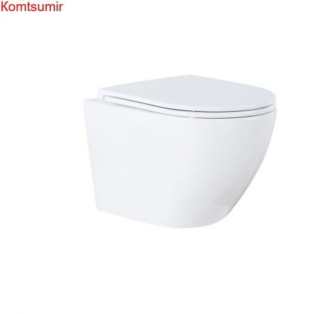 Унитаз подвесной Azario Grado 490х370х360 безободковый с сиденьем микролифт (AZ-0046 -N)