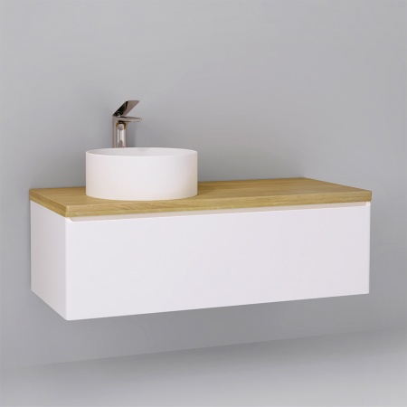 Тумба Solis new 120 подвесная Белая