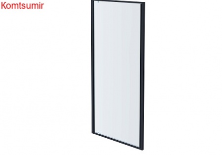 Aquatek Душевая дверь, распашная 200х100, черный матовый