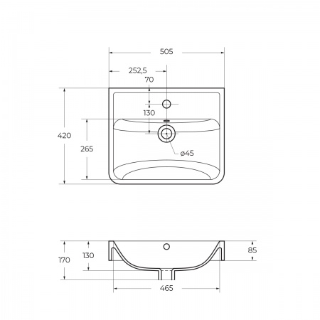 Керамическая раковина BelBagno NEON 19050