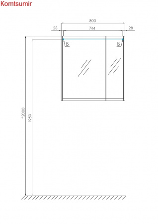 Зеркало-шкаф AQUATON Нортон 80 белое (1A249202NT010) Зеркало-шкаф AQUATON Нортон 80 белое (1A249202NT010)
