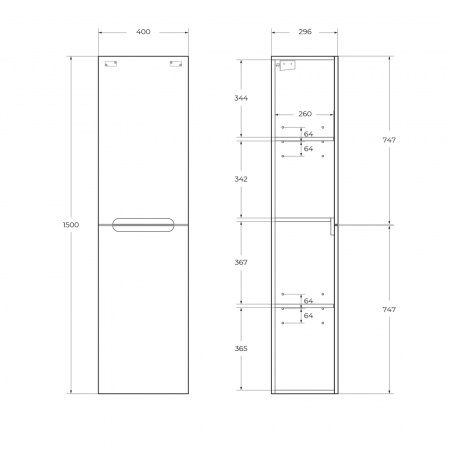 Шкаф подвесной BelBagno ETNA-1500-2A-SC-RN-P-R Rovere Nature Шкаф подвесной BelBagno ETNA-1500-2A-SC-RN-P-R Rovere Nature