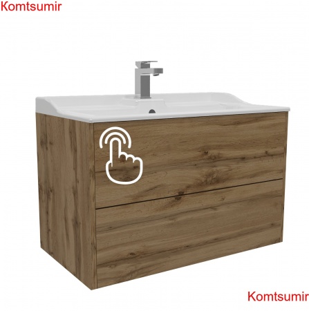 Тумба Djena Амелия 60 подвесная 2 ящика Дерево