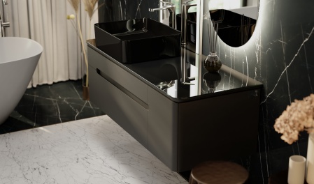 Тумба Shine 120 подвесная антрацит