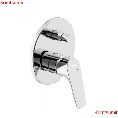 Damixa 777100000 Jupiter, смеситель монтируемый в стену ванной - душевой, хром