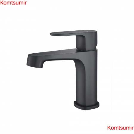 Смеситель для раковины 98, без донного клапана AQUATEK, матовый черный AQ1210MB ОБЕРОН