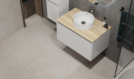 Тумба Cossety 80 подвесная, Белый/Дуб Мавелла голд