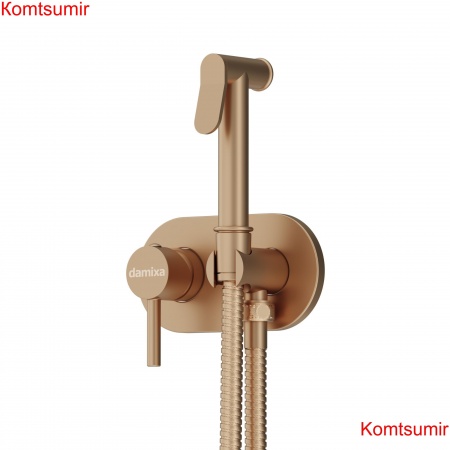 Damixa 214000000 Option, смеситель монтируемый в стену, с гиг.душем, бронза Damixa 214000000 Option, смеситель монтируемый в стену, с гиг.душем, бронза
