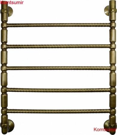 Полотенцесушитель водяной Двин Bubble 2 60/50 1"-1/2" состаренная бронза