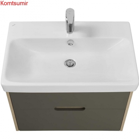 Тумба под раковину AQUATON Оливия 70 подвесная Грей/Дуб Ойстер (1A254301OLUG0)