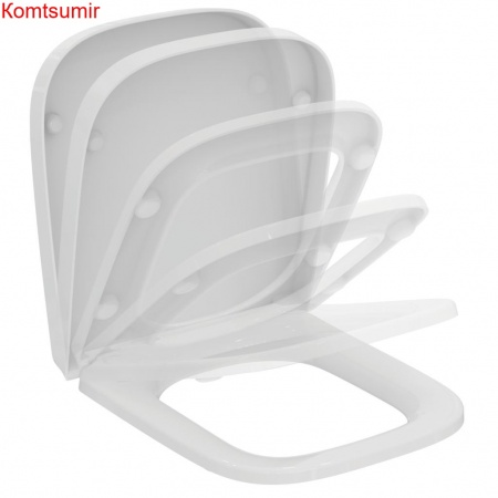 Сидение с крышкой для унитаза Ideal Standard i.life S с функцией плавного закрытия, дюропласт, с функцией fast fix, легкосъемное (T473701) Сидение с крышкой для унитаза Ideal Standard i.life S с функцией плавного закрытия, дюропласт, с функцией fast fix, легкосъемное (T473701)