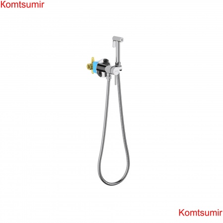 Комплект для гигиенического душа встроенный (смеситель + гигиеническая лейка + шланг) AQUATEK AQ1021CR ЕВРОПА