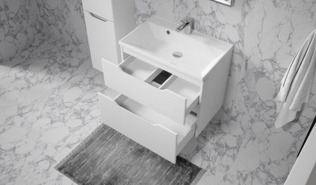 Тумба Wector 70 подвесная белая