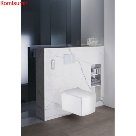 Подвесной унитаз Azario 485х350х335 безободковый квадратный с сидением микролифт (AZ-0048) Подвесной унитаз Azario 485х350х335 безободковый квадратный с сидением микролифт (AZ-0048)