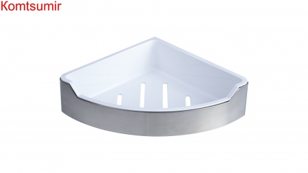 Полка угловая одноэтажная с пластиковой вставкой Fixsen Hotel FX-31003D