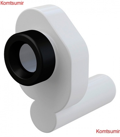 Сифон для писсуара AlcaPlast горизонтальный белый