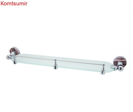 WasserKRAFT Regen K-6944 Полка стеклянная с бортиком