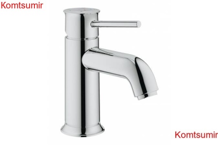 Смеситель однорычажный для раковины BauClassic, гладкий корпус, хром 23162000