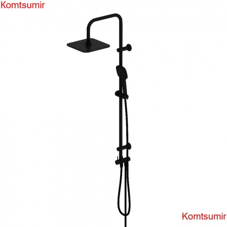 Dorff D0712020 Norma душевая система с квадратными лейками, черная