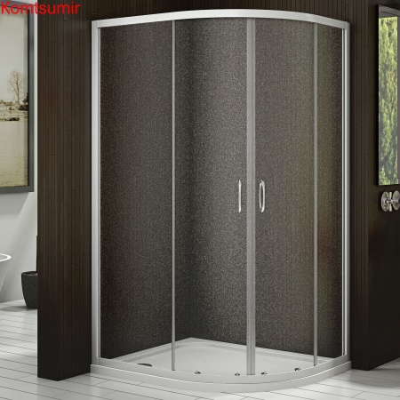 Душевой уголок поддон отдельно 120х80 асимметричный (универсальный) Good Door Latte R-120-G-WE ЛА00017