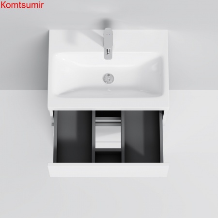 M91FSX0602WG GEM S, База под раковину, напольная, 60 см, 3 ящика, белый глянец