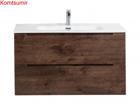 База под раковину подвесная BelBagno ETNA-800-2C-SO-RW-P Rovere Moro