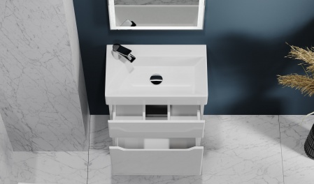 Тумба Brik 55 подвесная Белая