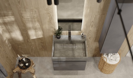 Тумба Facet 60 подвесная, антрацит