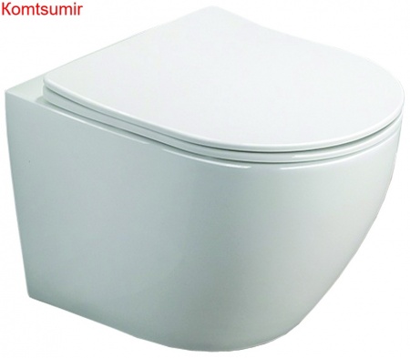 Унитаз подвесной Azario Grado 490х370х370 безободковый в комплекте с сидением микролифт, белый (AZ-0046 SP) Унитаз подвесной Azario Grado 490х370х370 безободковый в комплекте с сидением микролифт, белый (AZ-0046 SP)