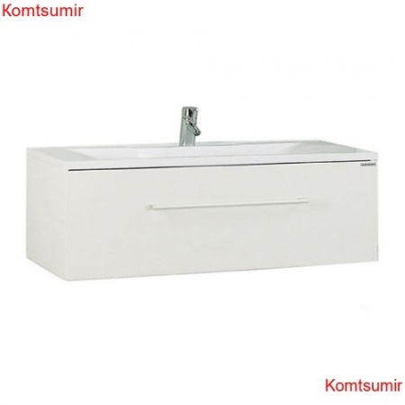 Тумба под раковину AQUATON Мадрид 120 М подвесная, белая (1A168701MA010)