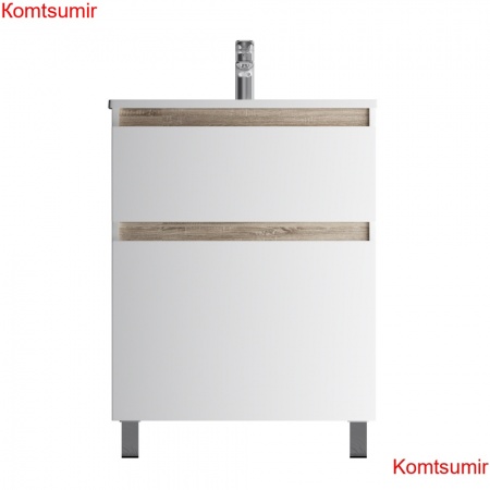 M85AFSX0652WG X-Joy, База под раковину, напольная, 65 см, 2 ящика, белый глянец