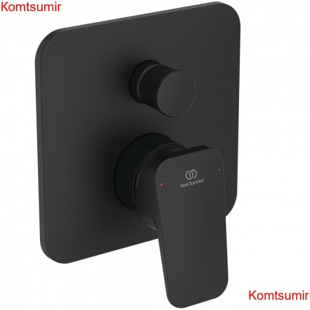 Смеситель для ванны Ideal Standard CERAPLAN встраиваемый, черный матовый (BD263XG)