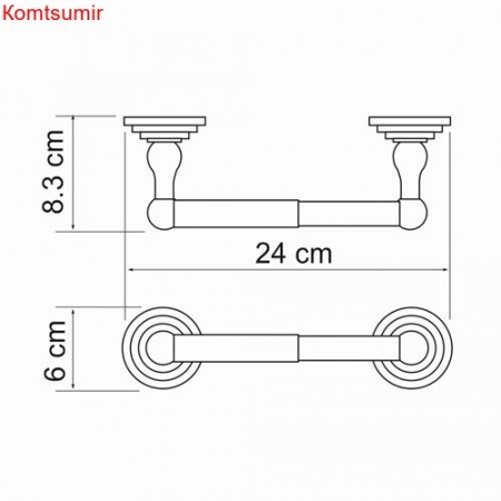 WasserKRAFT Isar K-7322 Держатель туалетной бумаги
