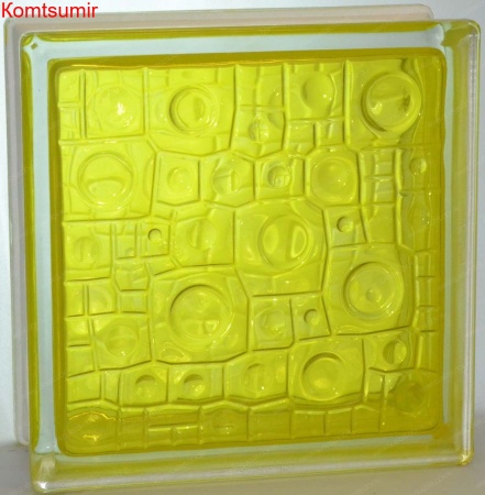 Стеклоблоки Vitrablok окрашенные внутри (Чехия)